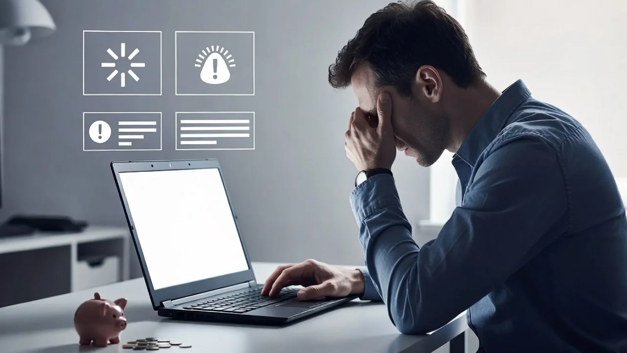 Problemy ze stroną internetową wynikające z taniego hostingu i pozornej oszczędności