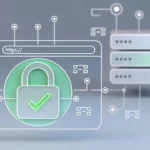 Protokół HTTPS zabezpieczający połączenie między przeglądarką a serwerem