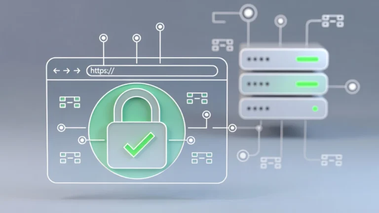 Protokół HTTPS zabezpieczający połączenie między przeglądarką a serwerem