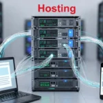 Schemat działania hostingu i serwera obsługujących stronę internetową